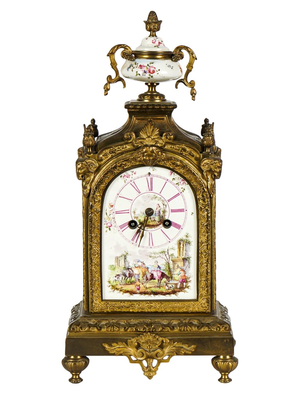 FRENCH GILT METAL & PAINTED