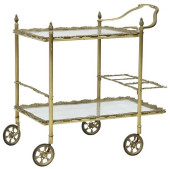 FRENCH GILT METAL ROCAILLE BAR