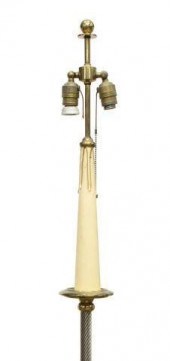 FRENCH GILT METAL TWO-LIGHT ST
