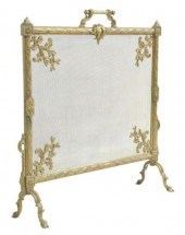 FRENCH GILT METAL & WIRE MESH
