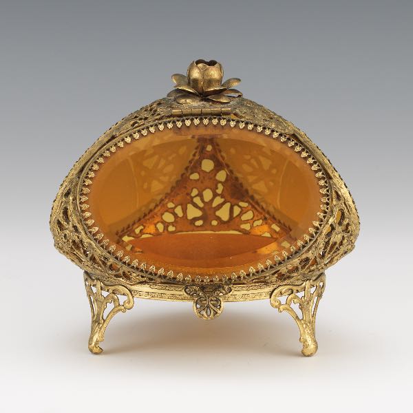 FRENCH GILT METALS AND AMBER