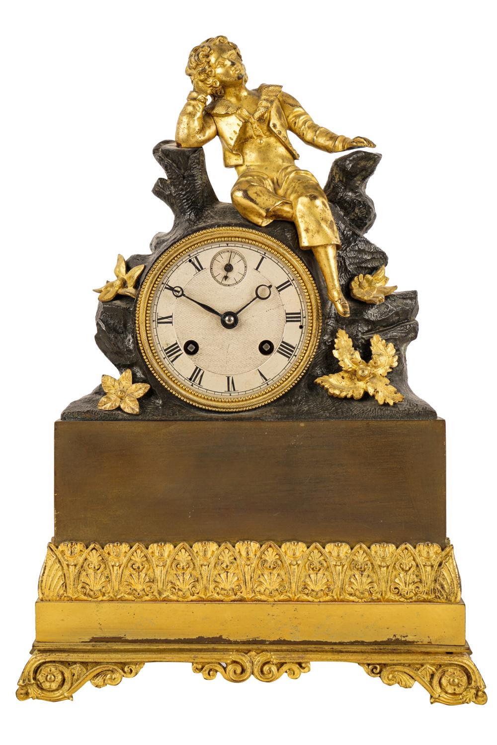 FRENCH GILT & PATINATED BRONZE