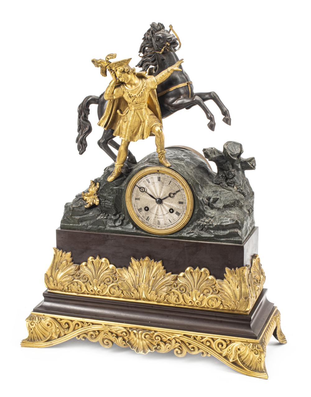 FRENCH GILT, PATINATED BRONZE