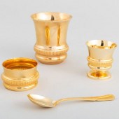 FRENCH GILT-PLATED CONDIMENT S