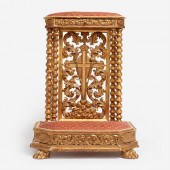 FRENCH GILT PRIE-DIEU, 19TH C.