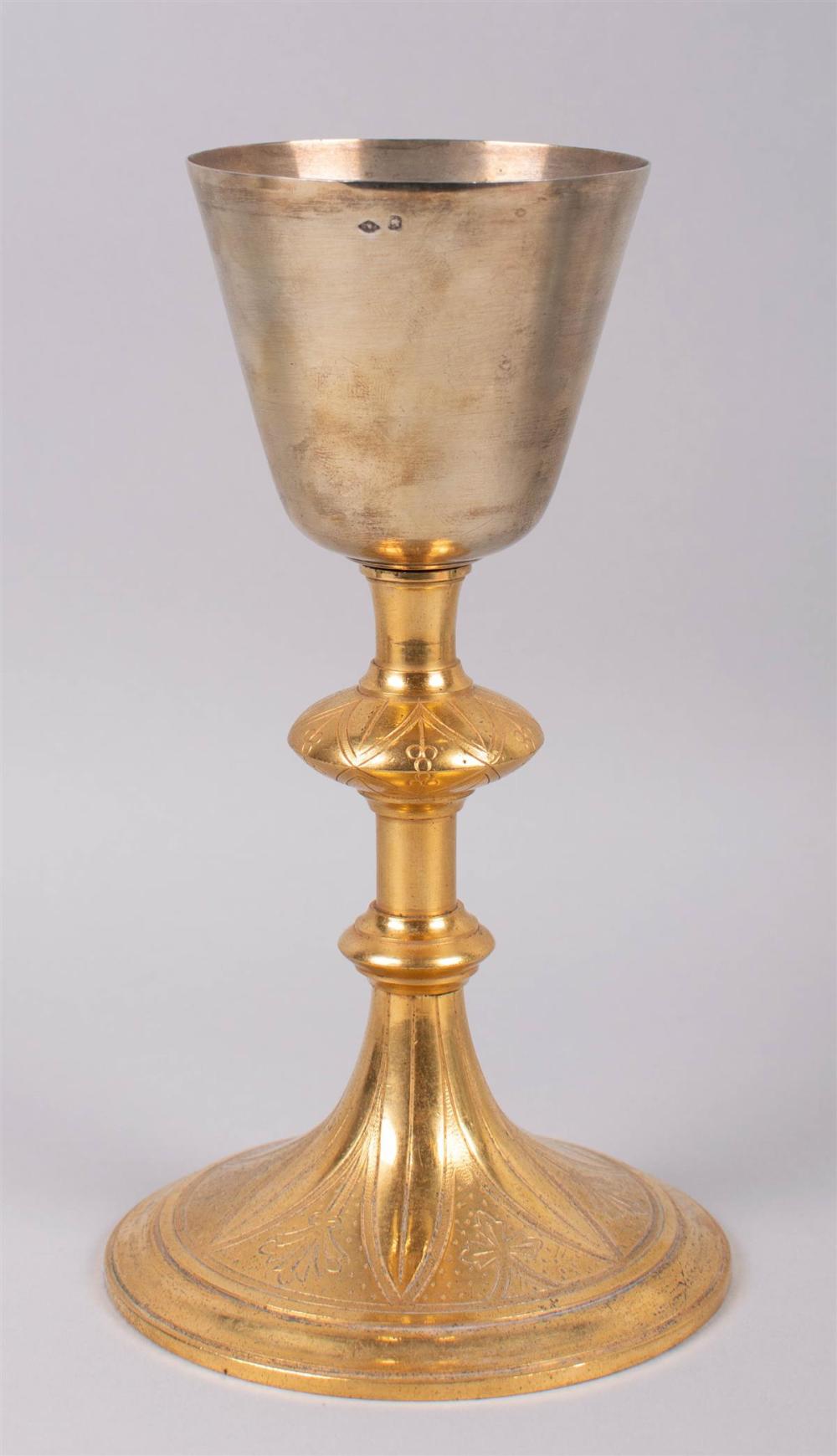 FRENCH GILT-SILVER CHALICEFRENCH