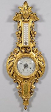 FRENCH GILTWOOD BAROMETERFrenc