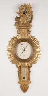 FRENCH GILTWOOD BAROMETERFrenc