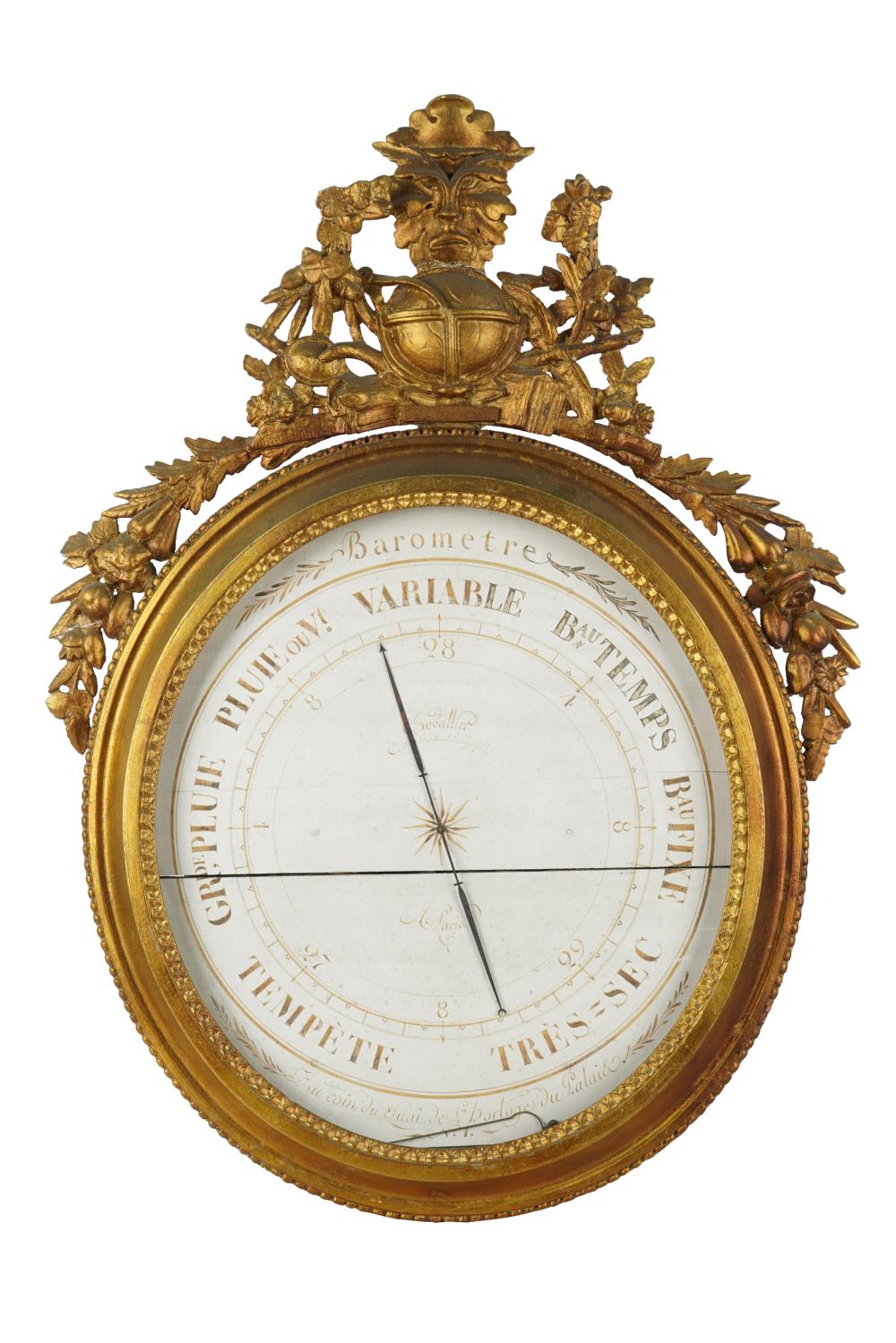 FRENCH GILTWOOD BAROMETERthe