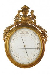 FRENCH GILTWOOD BAROMETERthe p
