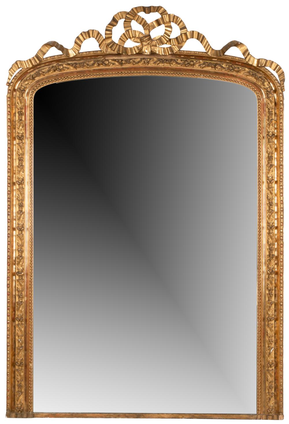 FRENCH GILTWOOD MANTEL MIRRORFrench