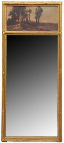 FRENCH GILTWOOD PAINTED TRUMEAU