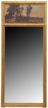 FRENCH GILTWOOD PAINTED TRUMEA