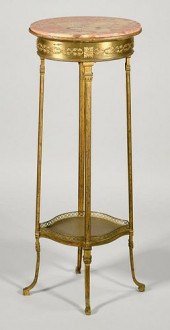 FRENCH GILTWOOD PEDESTAL OR PL