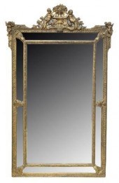 FRENCH GILTWOOD PUTTI & FLORAL
