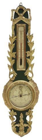 FRENCH GILTWOOD THERMOMETER &