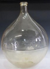 FRENCH GLASS CARBOY/ DEMIJOHN