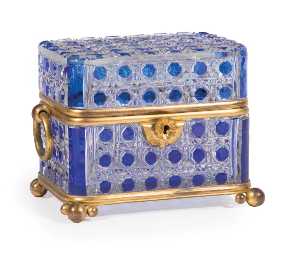 FRENCH GLASS DRESSER BOXFrench