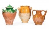 FRENCH GLAZED TERRACOTTA POTTE