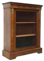 FRENCH GLAZED WALNUT MARQUETRY