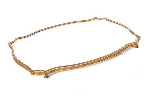 FRENCH GOLD GILDED BRONZE MIRROR