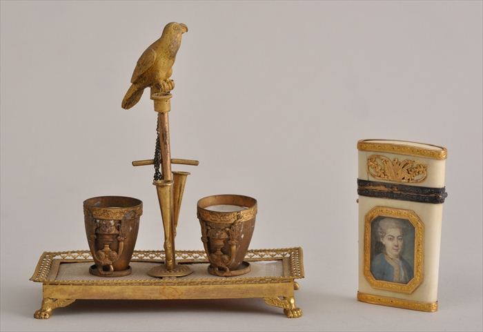 FRENCH GOLD-MOUNTED IVORY