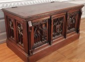 FRENCH GOTHIC CARVED OAK LIFT
