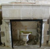 FRENCH GOTHIC LIMESTONE CHIMNE