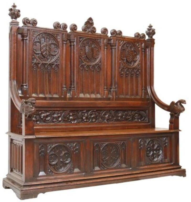 FRENCH GOTHIC REVIVAL CARVED