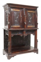 FRENCH GOTHIC REVIVAL CARVED C