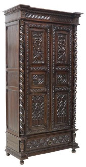 FRENCH GOTHIC REVIVAL CARVED O