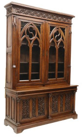 FRENCH GOTHIC REVIVAL CARVED O