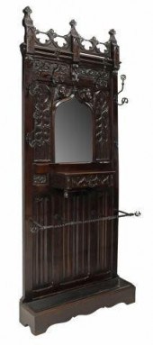 FRENCH GOTHIC REVIVAL CARVED O