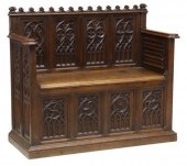 FRENCH GOTHIC REVIVAL CARVED O