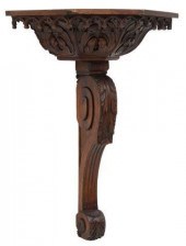 FRENCH GOTHIC REVIVAL CARVED O