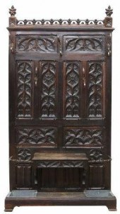 FRENCH GOTHIC REVIVAL CARVED O
