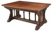 FRENCH GOTHIC REVIVAL CARVED O