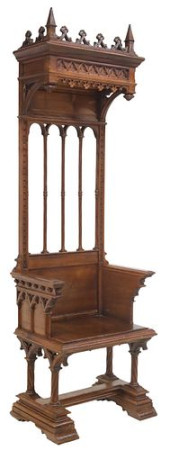 FRENCH GOTHIC REVIVAL CARVED T