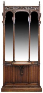 FRENCH GOTHIC REVIVAL CARVED W