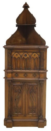FRENCH GOTHIC REVIVAL CARVED W