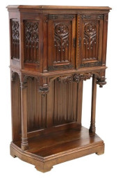 FRENCH GOTHIC REVIVAL CARVED W