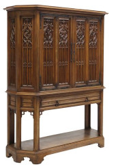 FRENCH GOTHIC REVIVAL CARVED W