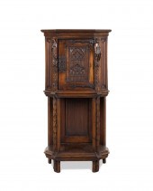FRENCH GOTHIC REVIVAL MAHOGANY