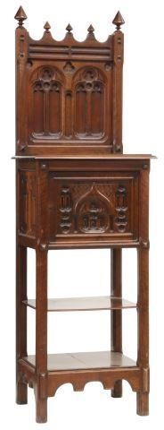 FRENCH GOTHIC REVIVAL WALNUT