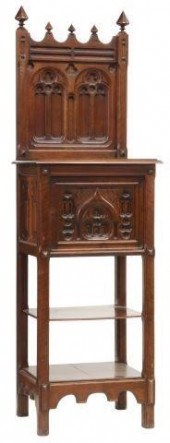 FRENCH GOTHIC REVIVAL WALNUT C