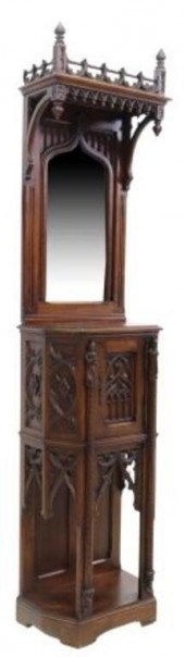 FRENCH GOTHIC REVIVAL WALNUT C