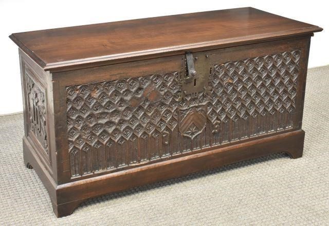 FRENCH GOTHIC REVIVAL WALNUT