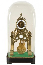 FRENCH GOTHIC STYLE BRASS SKEL