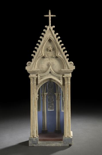 French Gothic-Style Carved and