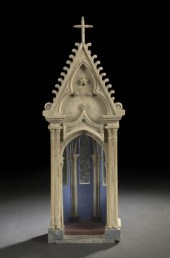 French Gothic-Style Carved and